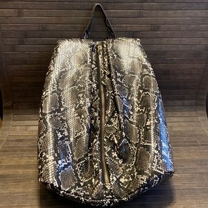 Mali & Lili Backpack Faux Snakeskin NEW